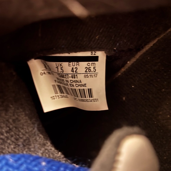 Mens Jordan 5 Retro Blue Suede - Picture 3 of 3